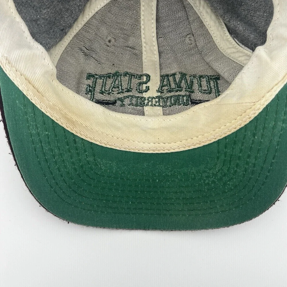 Vintage Iowa State Cyclones Hat Adjustable Strap Embroidered Wool Blend